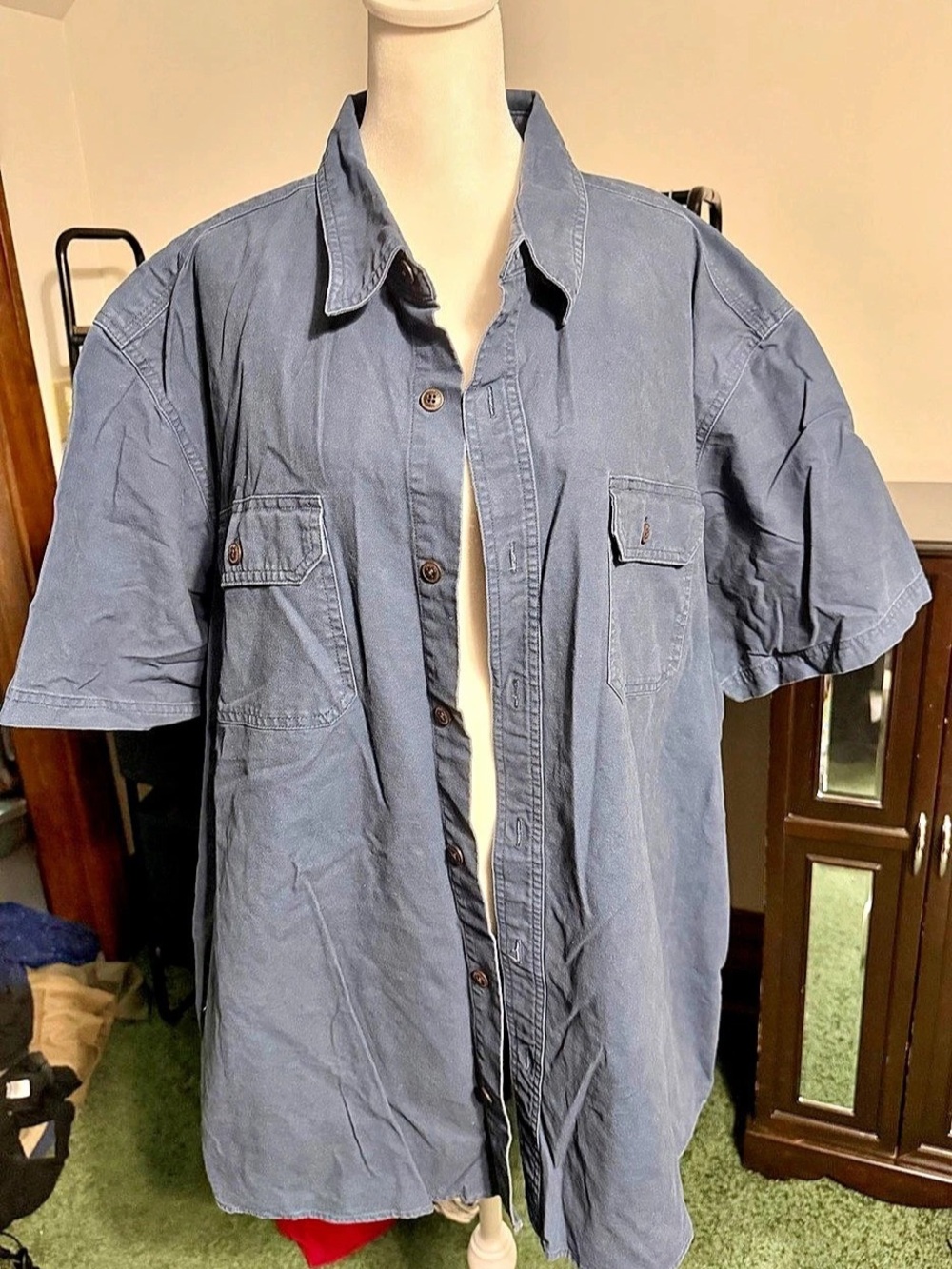 Red Head Men's Cotton Short Sleeve Shirt 2XL